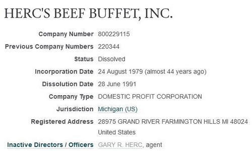Hercs Beef Buffet - Hercs Corporate Registry (newer photo)
